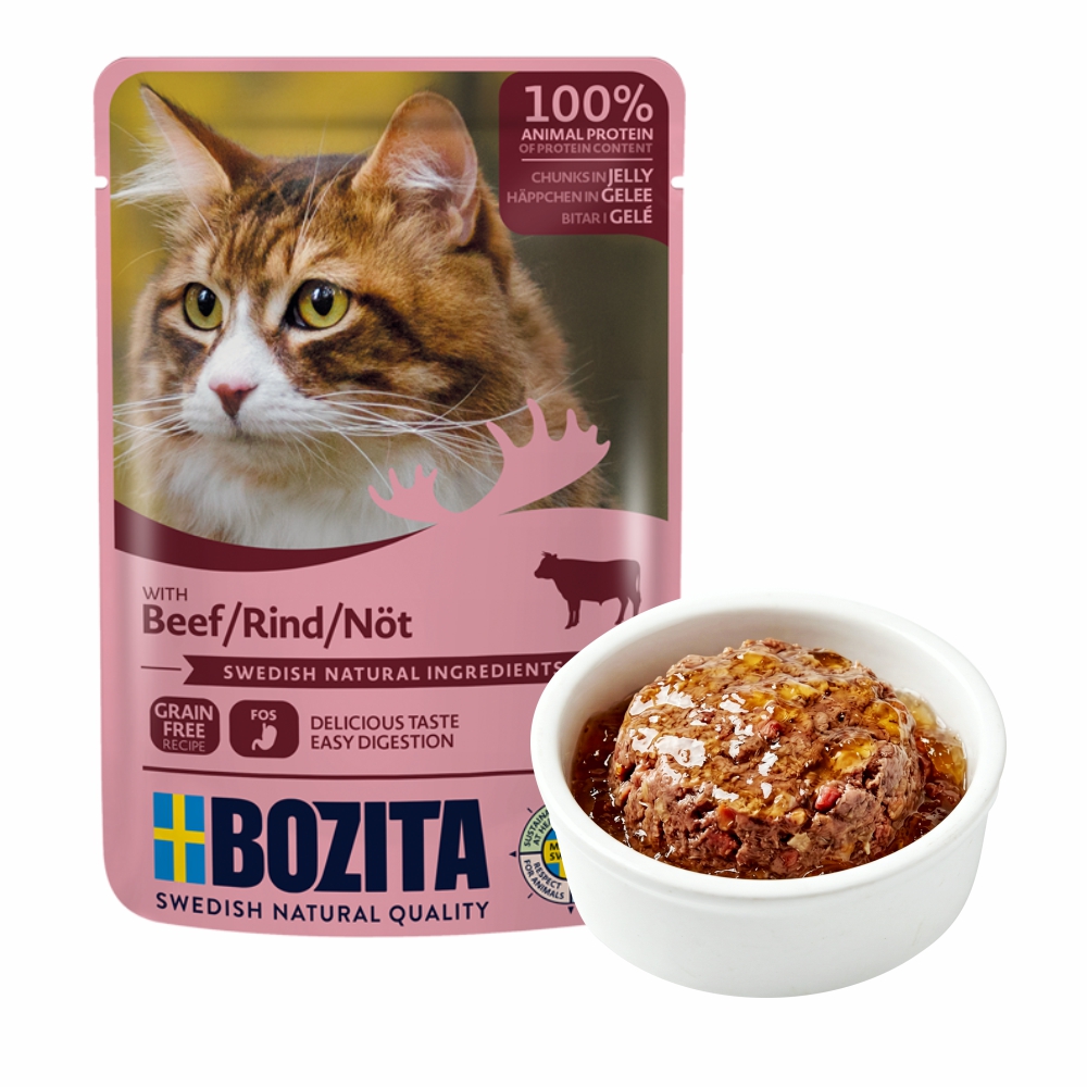 BOZITA karma dla kota w galarecie z wołowiną 85g